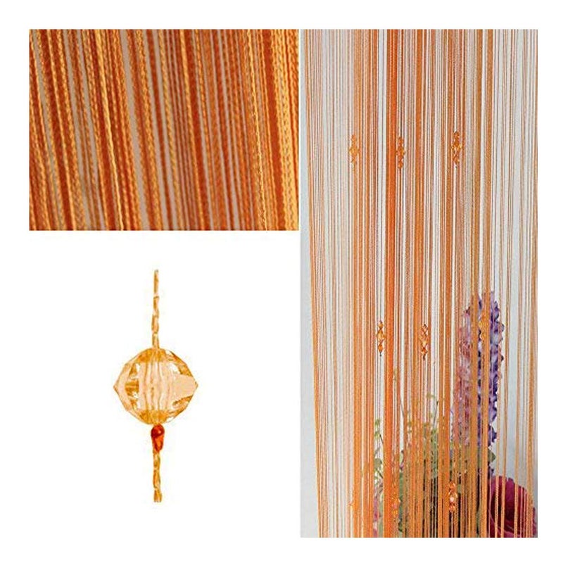 FUT String Tassel Crystal Beads Curtain, Partition Door Curtain Beaded String Curtain Door Screen Panel Home Decor Divider for Bridal Chamber Room Beauty Salon Bedroom New Home Hotel Decoration 1x2m - Image 1